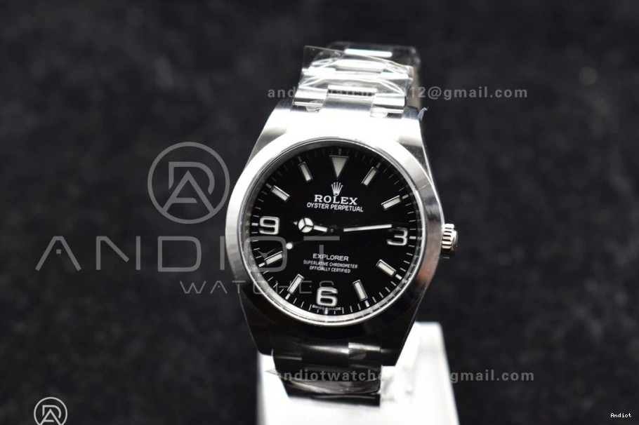 Dial on 214270 1:1 Best Clean 39mm Explorer SS VR3132 Black Bracelet Edition I 0413